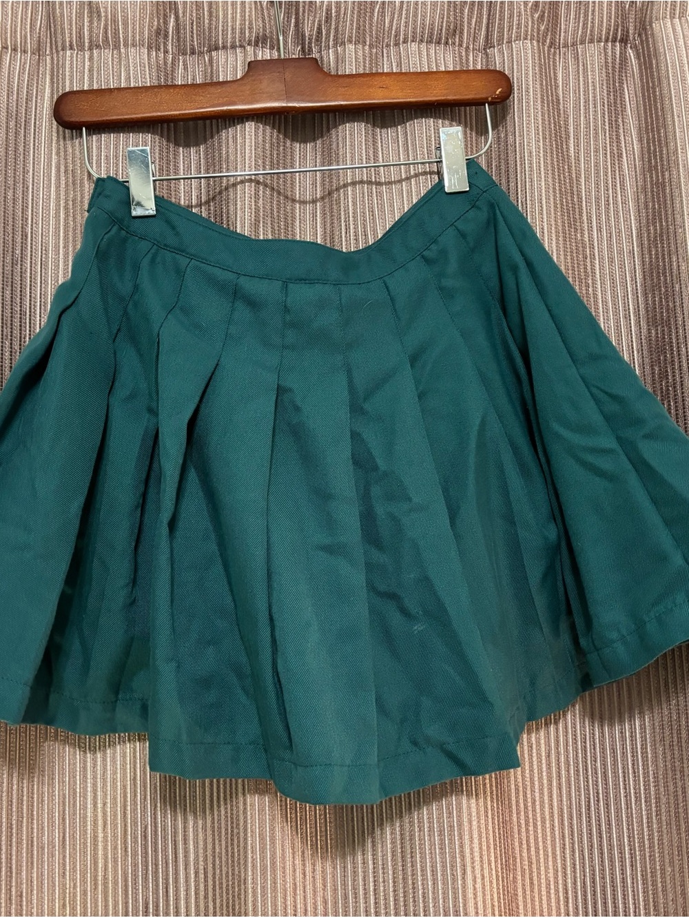 Forever 21 Teal Pleated Mini Skirt